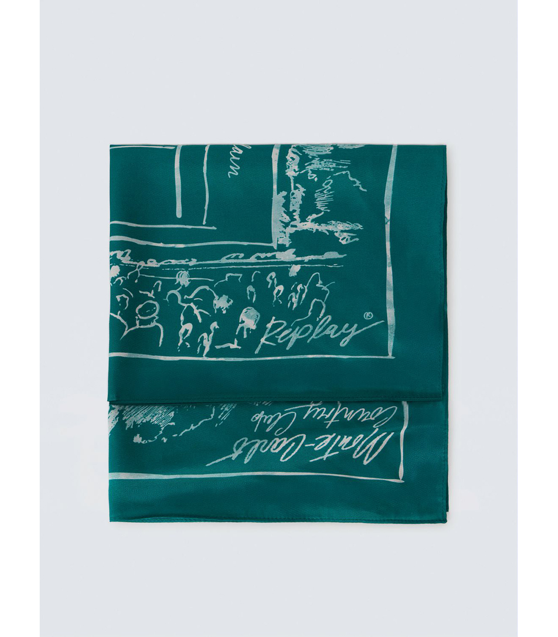 REPLAY &times; Monte Carlo Country Club スカーフ 詳細画像 エメラルド 3